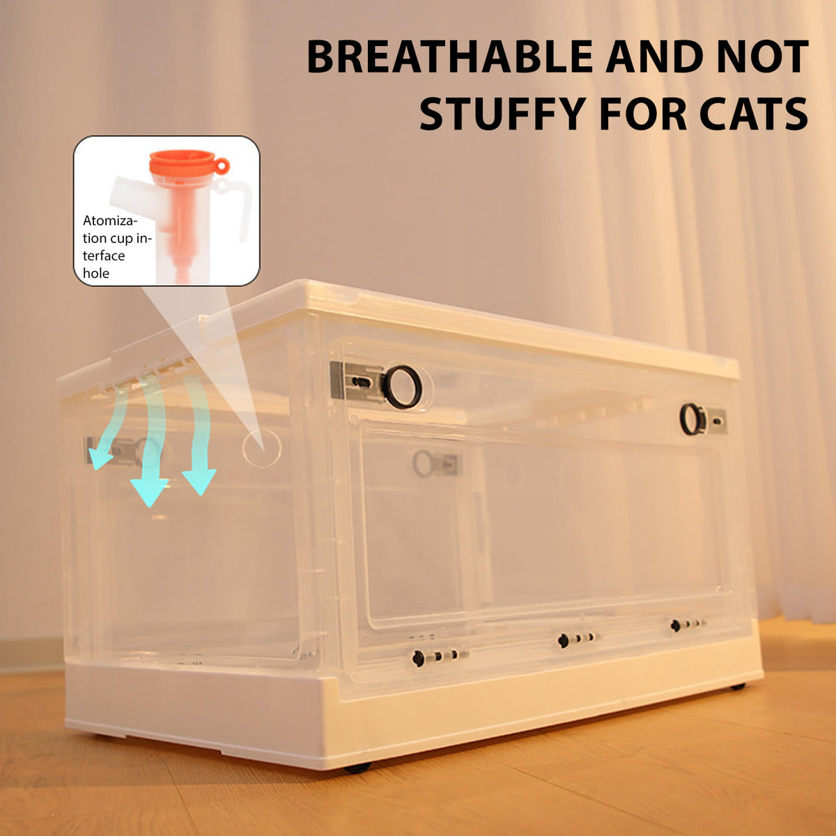 Foldable Pet Oxygen Chamber for Home & Travel