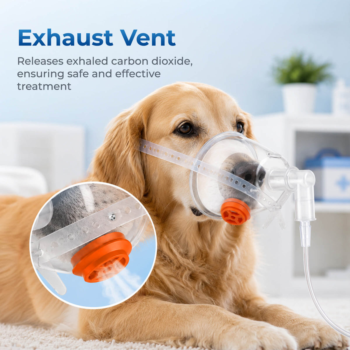 Pet oxygen mask