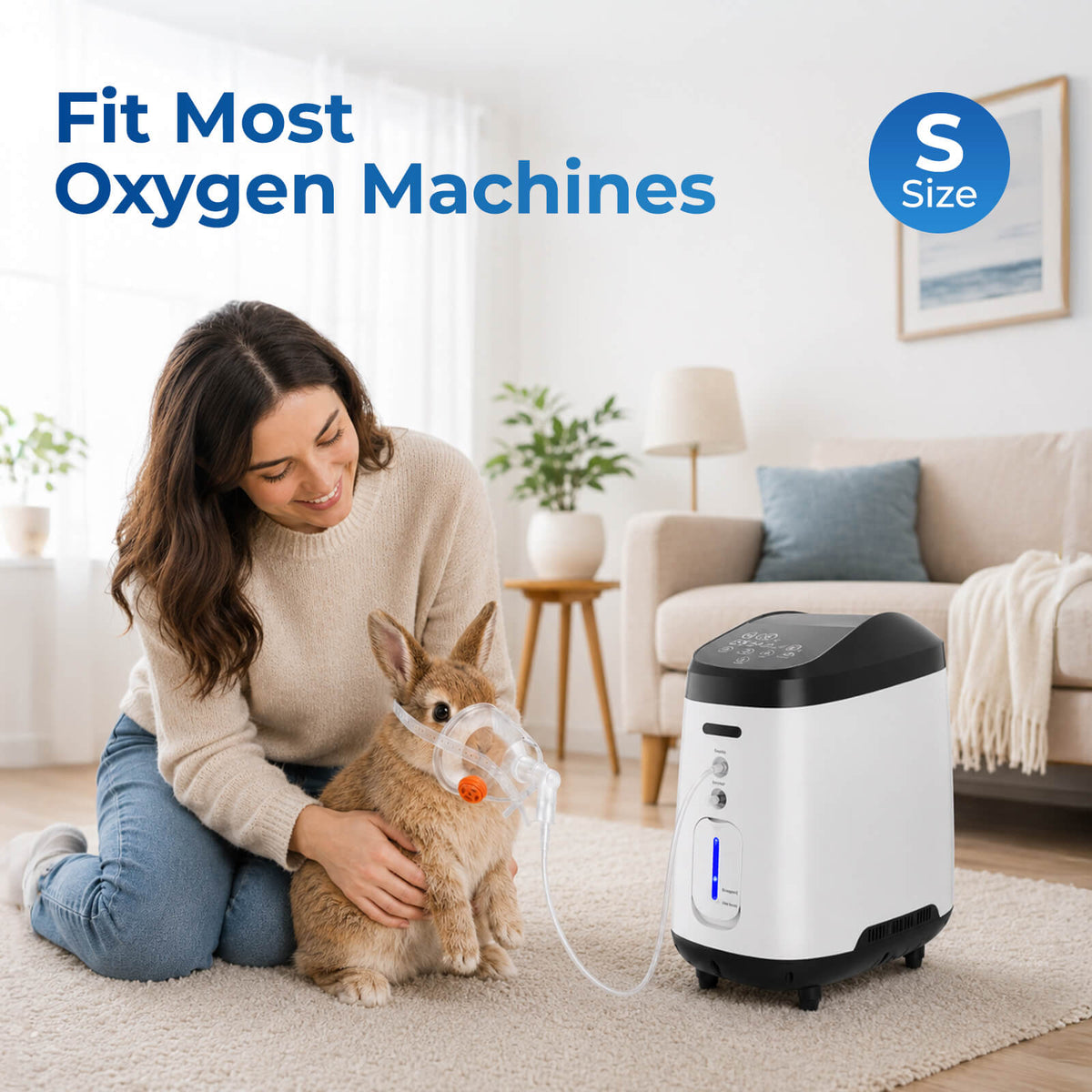 Pet oxygen mask