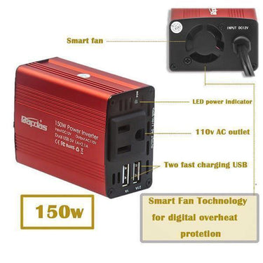 150W Car Power Inverter DC/AC Car Adapter