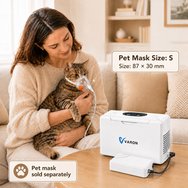 VL-2 Portable Oxygen Concentrator Bundle | Pet Mask Kit