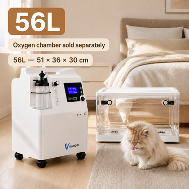 VARON Serene 5 Pet Oxygen Concentrator & Chamber Bundle