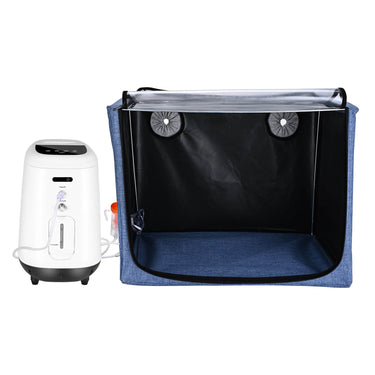 100L Blue & Black Pet Oxygen Cage with Nebulizer