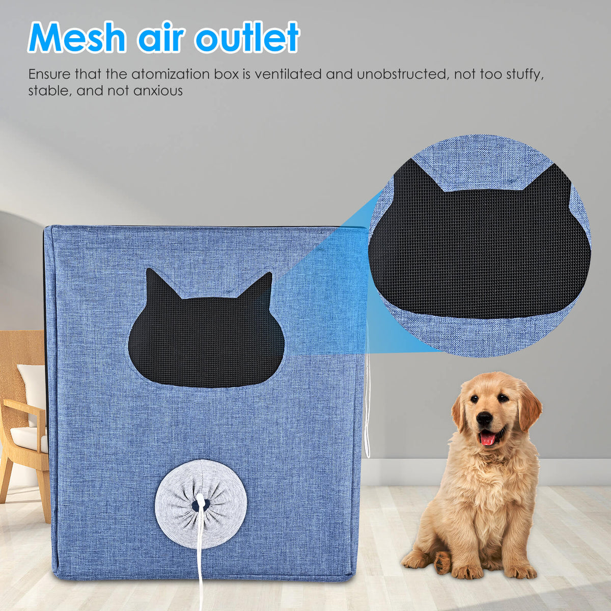 100L Large Pet Oxygen Chamber for Home Oxygen Care