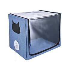 100L Blue & Black Pet Oxygen Cage with Nebulizer