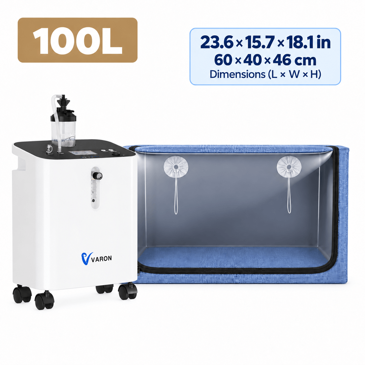 Serene 3 Pet Oxygen Concentrator & Oxygen Chamber Bundle