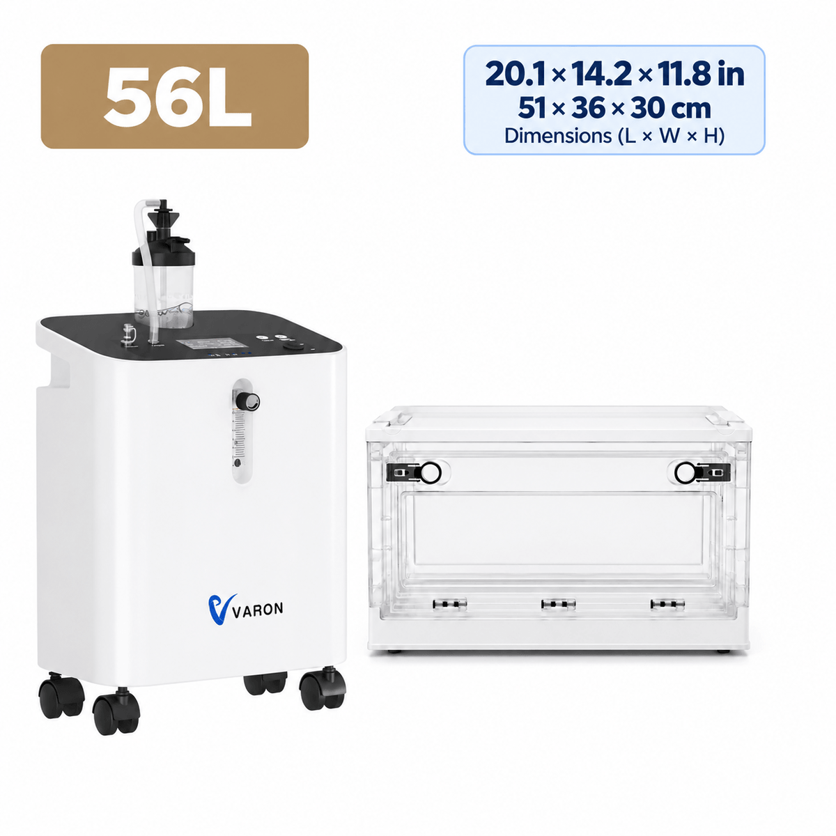 Serene 3 Pet Oxygen Concentrator & Oxygen Chamber Bundle