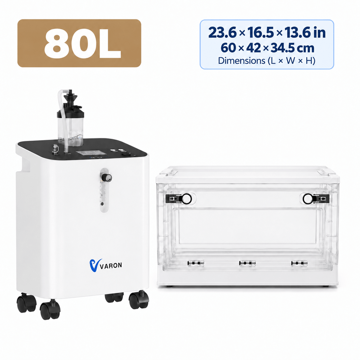 Serene 3 Pet Oxygen Concentrator & Oxygen Chamber Bundle