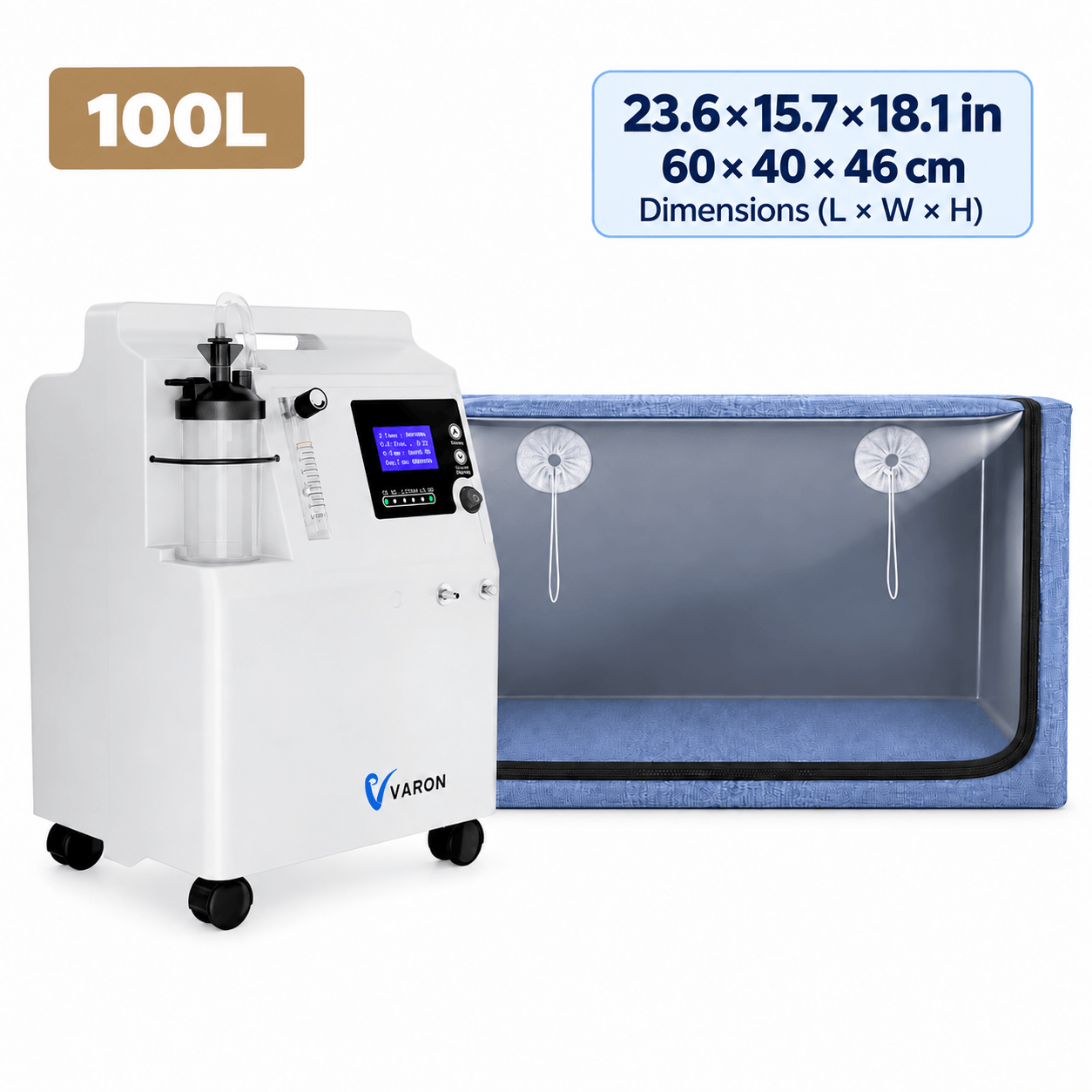 Serene 5 Pet Oxygen Concentrator & Oxygen Chamber Bundle