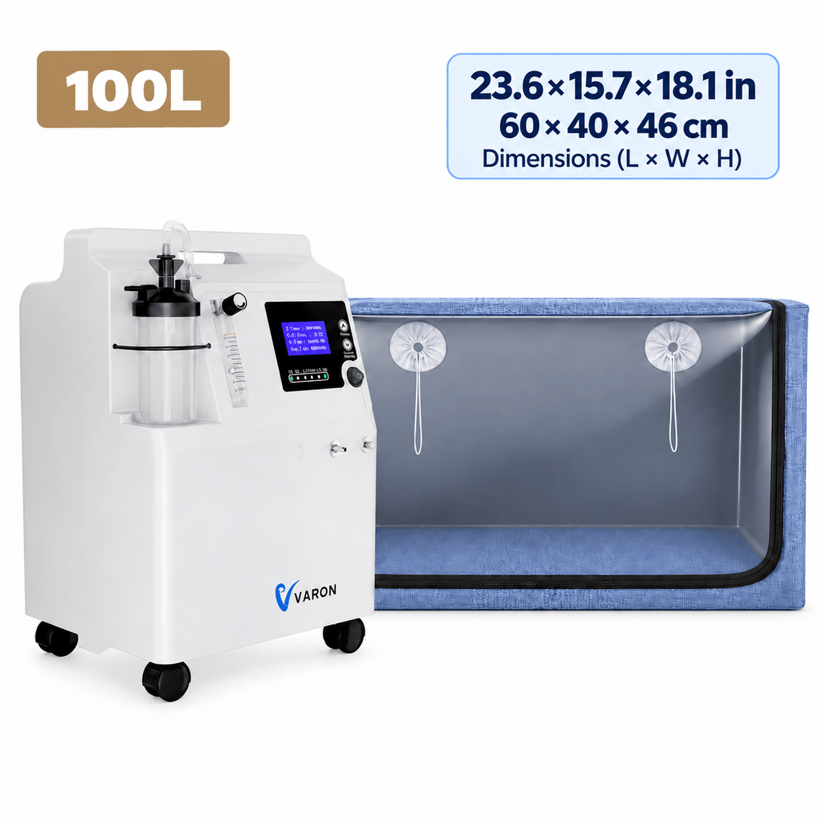 Serene 5 Pet Oxygen Concentrator & Oxygen Chamber Bundle