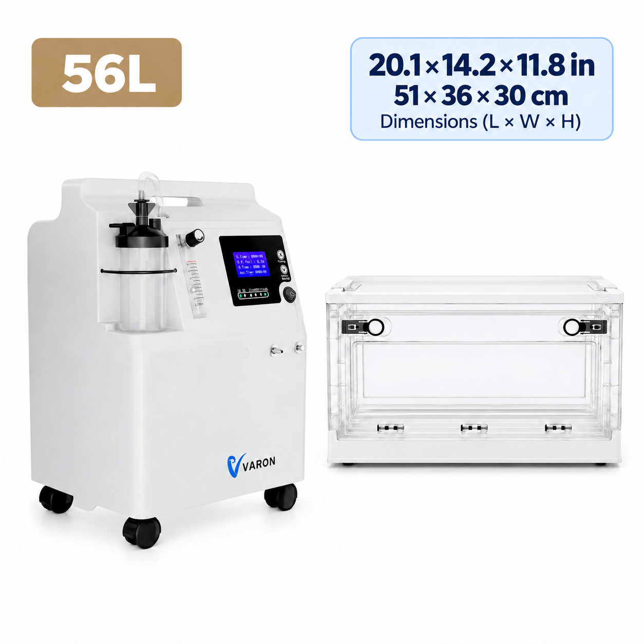 Serene 5 Pet Oxygen Concentrator & Oxygen Chamber Bundle