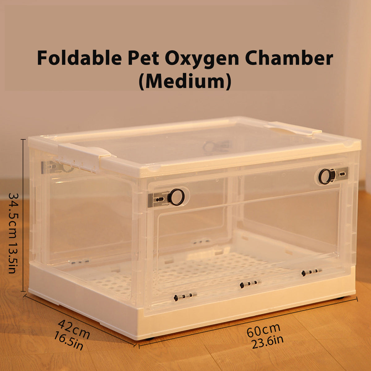 Foldable Pet Oxygen Chamber for Home & Travel